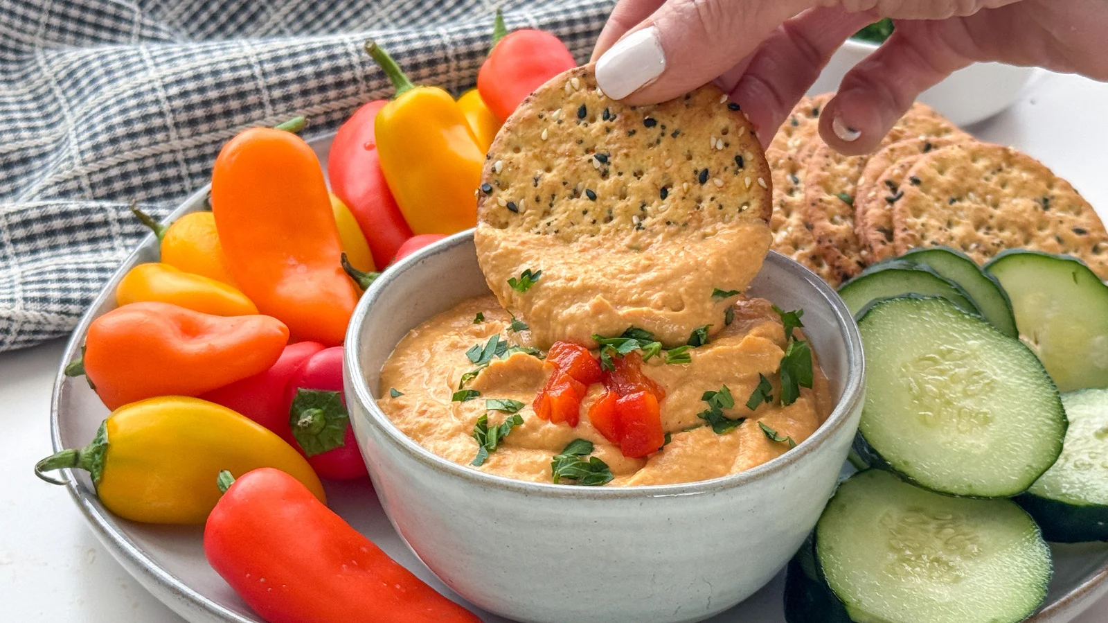 Elevate Your Dips: How to Make Spicy Roasted Red Pepper Hummus at Home