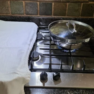 Prepwork to boil taralli