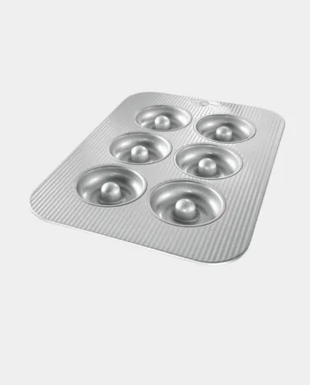 metal doughnut pan for baking.